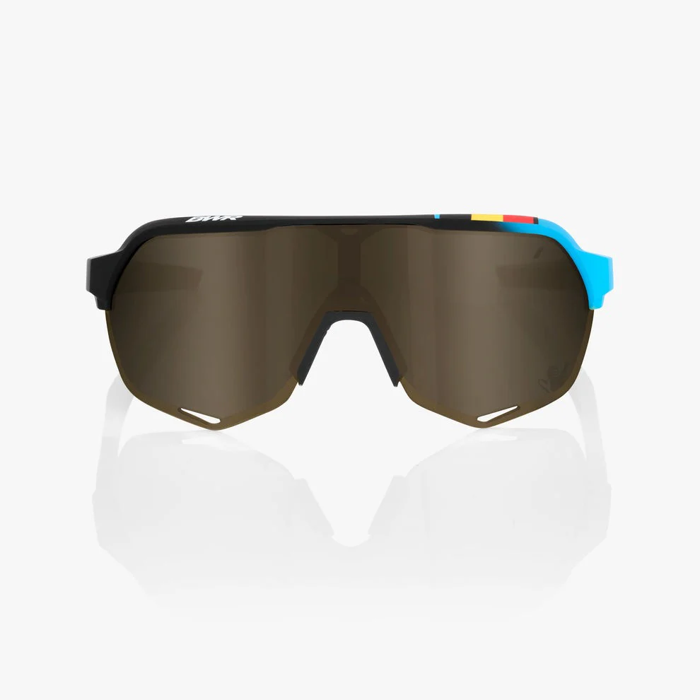 100% S2 - BWR Black - Soft Gold Mirror Lens - Image 2