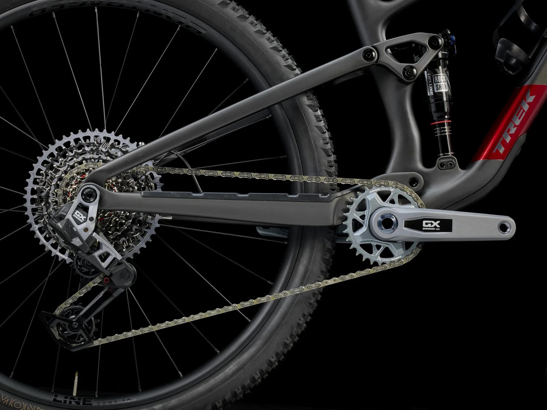 2025 Trek Top Fuel 9.8 GX AXS Gen 4- Matte Dark Web - Image 6