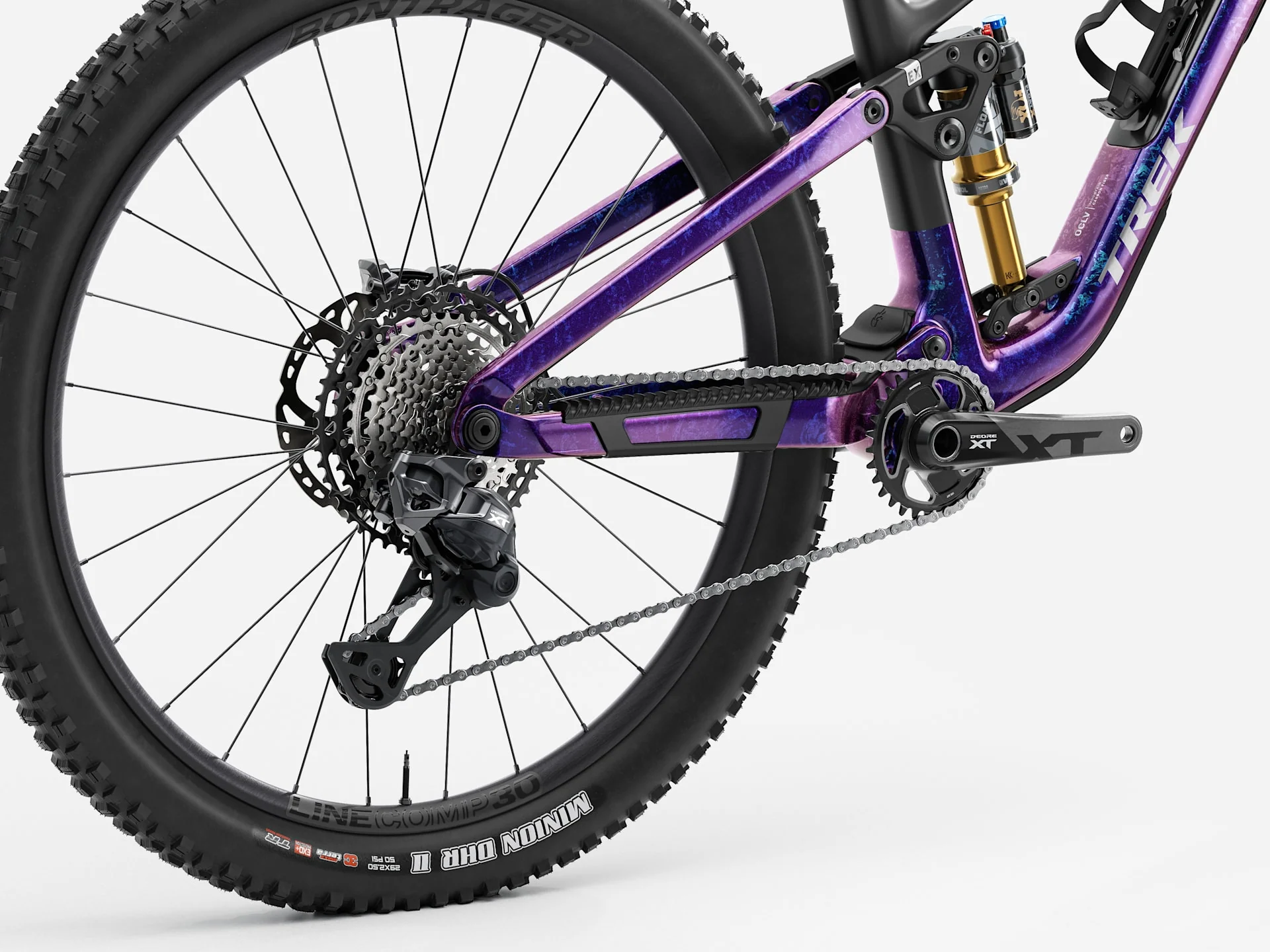 2026 Trek Fuel EX 9.8 XT Di2 Gen 7 - Purple Phaze/Amethyst Marble - Image 4