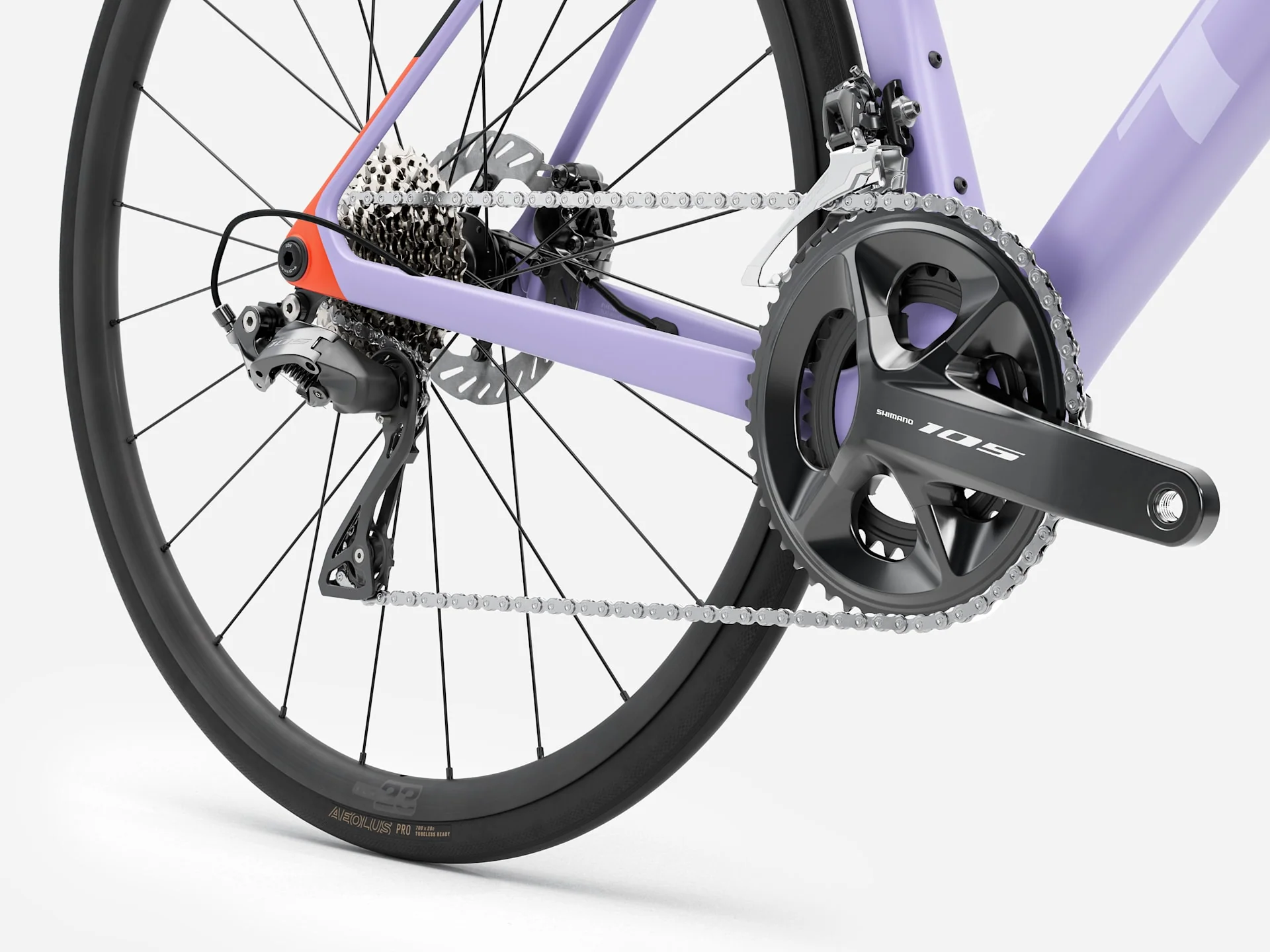 2026 Trek Madone SL 5 Gen 8 -Matte Lavender Haze/Deep Smoke - Image 5
