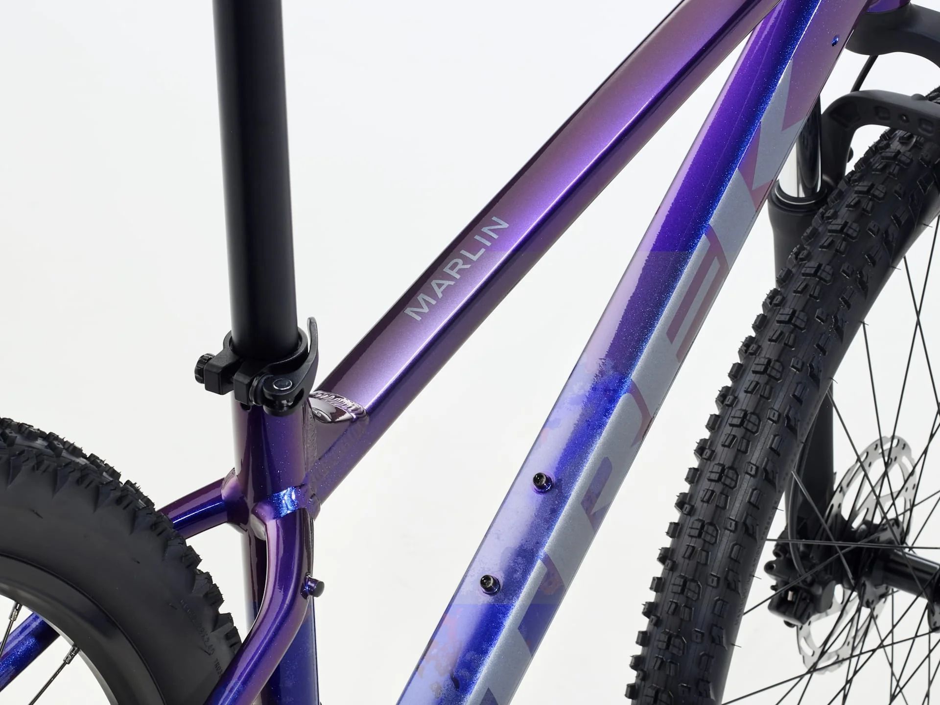 2026 Trek Marlin 4 Gen 3 - Purple Flip/Black Fade - Image 4
