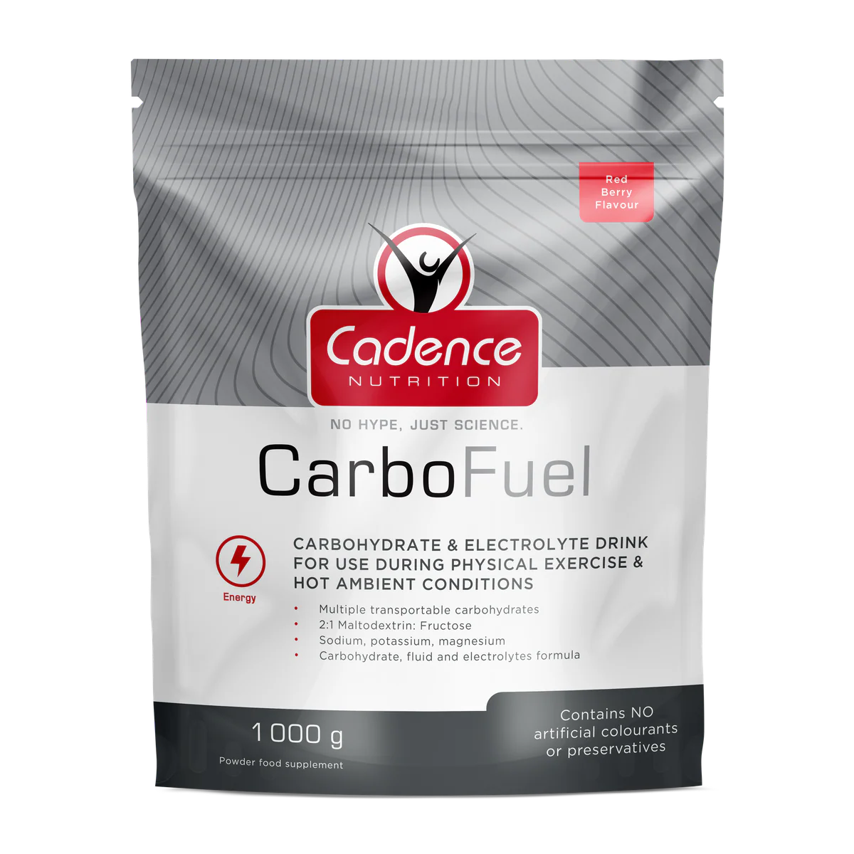 Cadence Nutrition CarboFuel Red Berry Doypack - Image 2