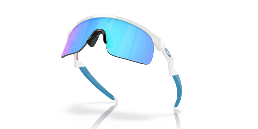 Oakley Resistor Youth - Polished White  Prizm Sapphire - Image 2