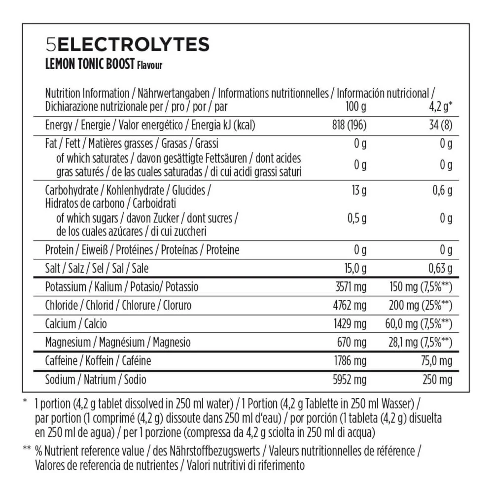 PowerBar 5 Electrolytes Sports Drink- Lemon Tonic (10 Tabs) - Image 2