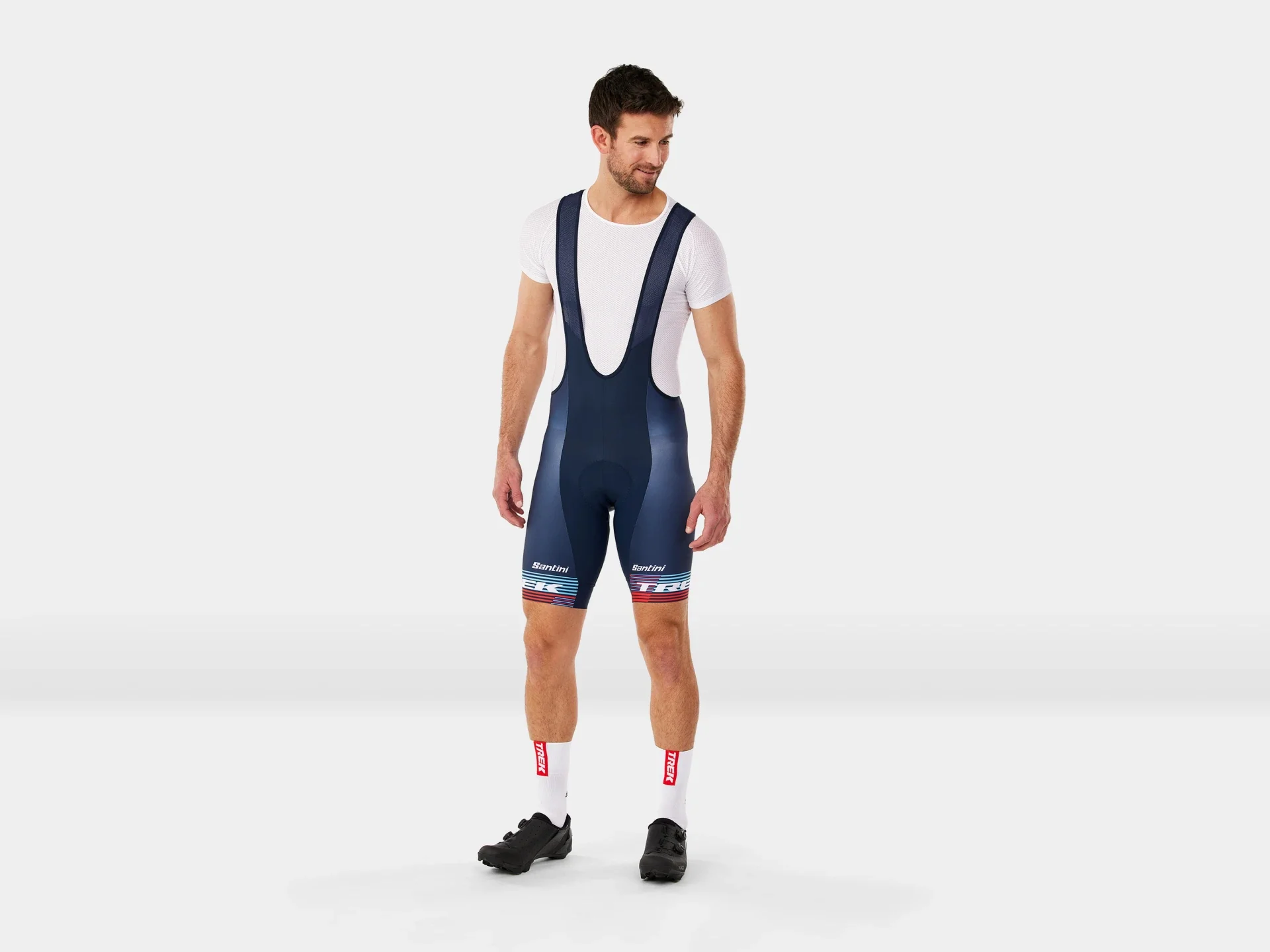 Santini Trek Factory Racing Men’s Team Replica Bib Shorts X-Large - Image 4