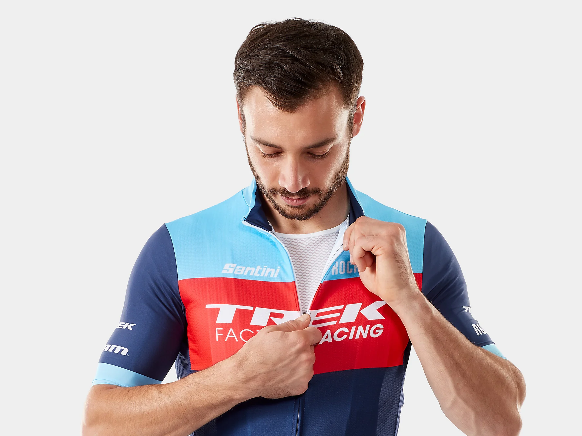 Santini Trek Factory Racing Men's XC Team Replica Cycling Jersey - Image 5
