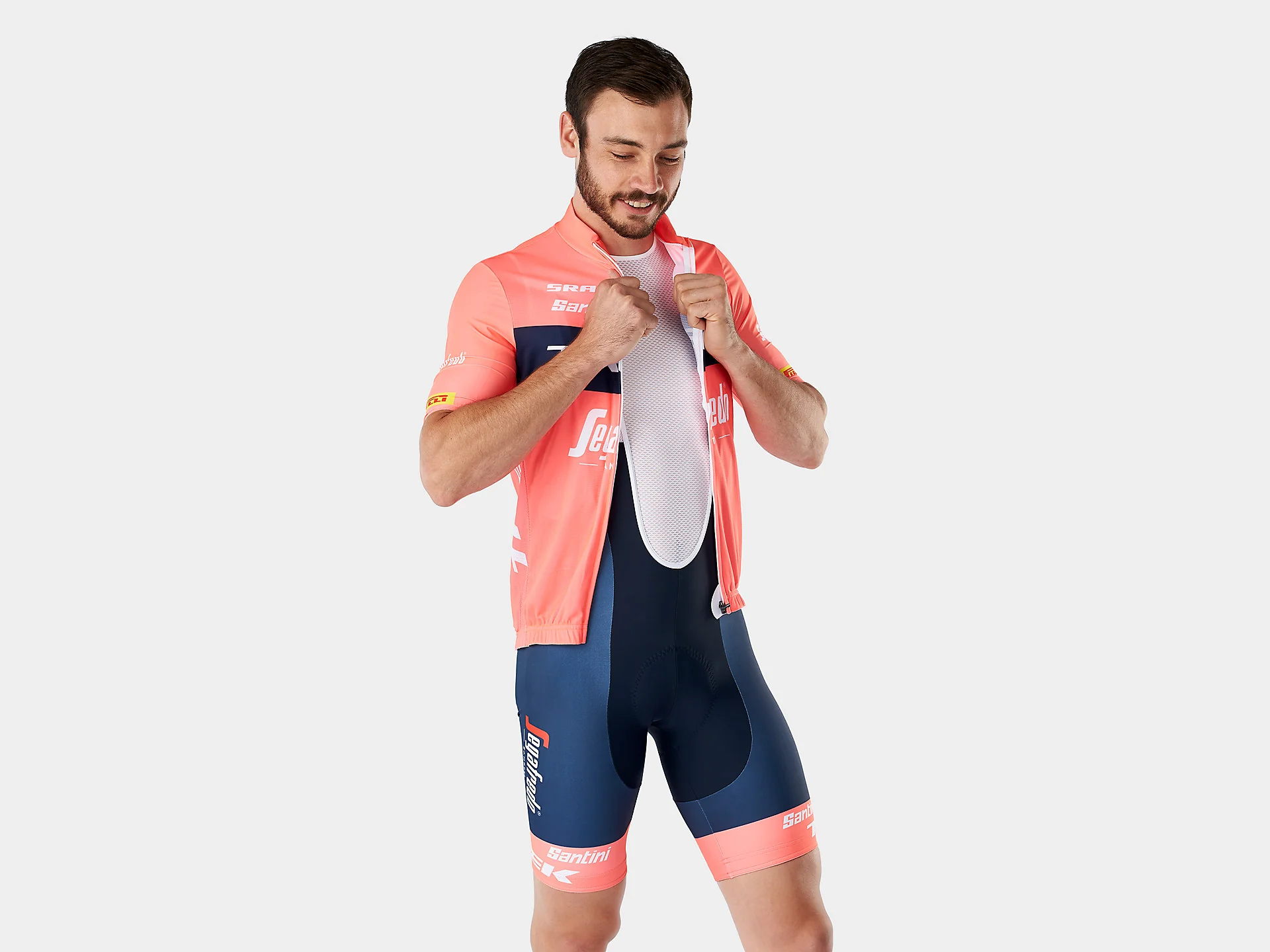 Santini Trek-Segafredo Men's Team Replica Bib Shorts - Image 5