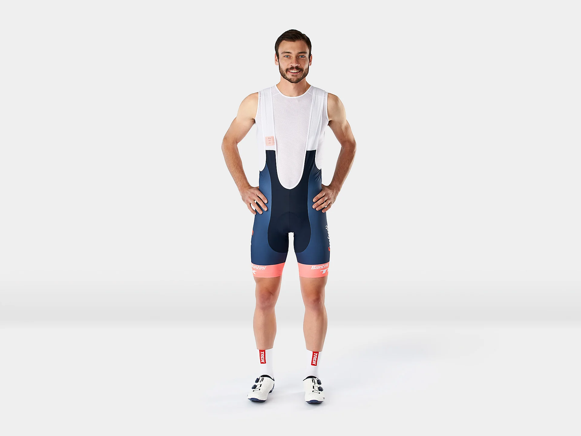 Santini Trek-Segafredo Men's Team Replica Bib Shorts - Image 6