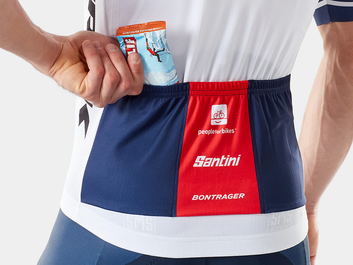Santini Trek-Segafredo Men's Team Replica Race Cycling Jersey - Image 4