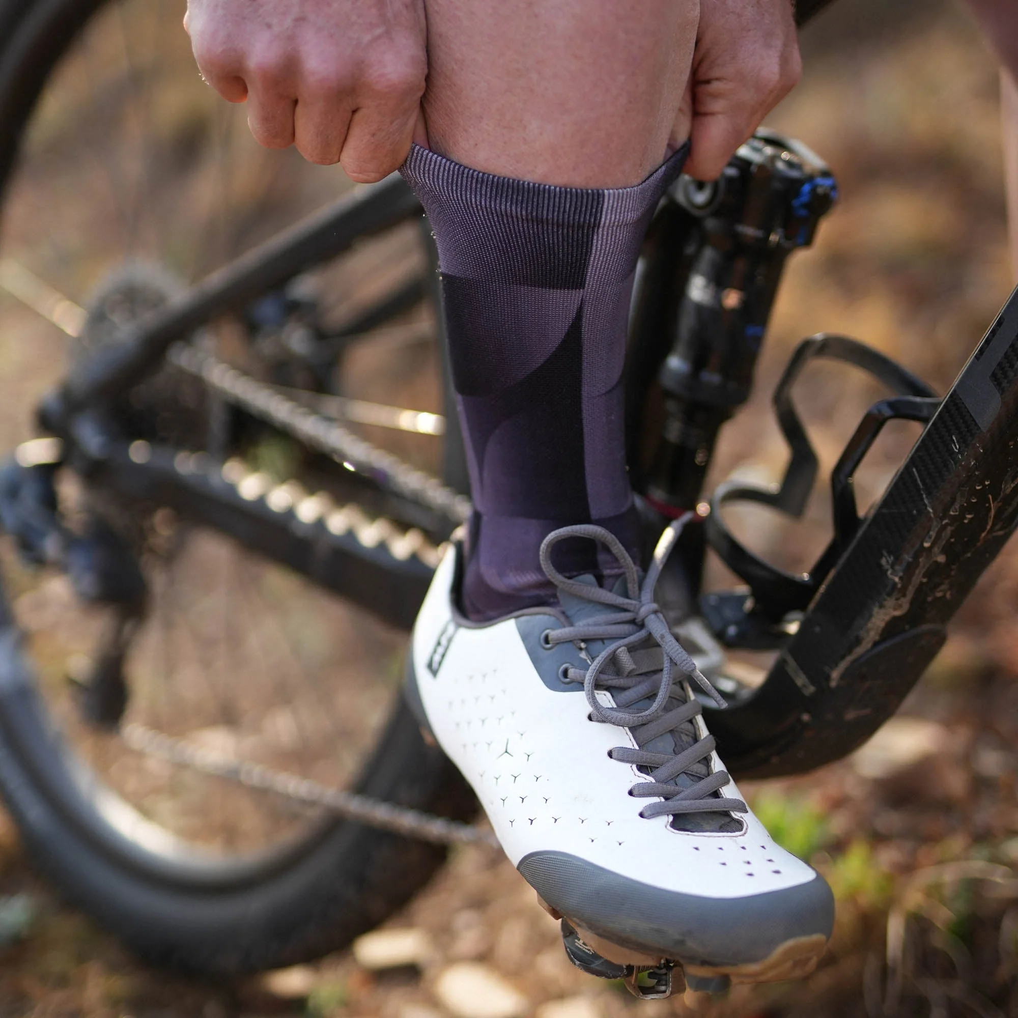 Sox- Solid Charcoal Socks - Image 2