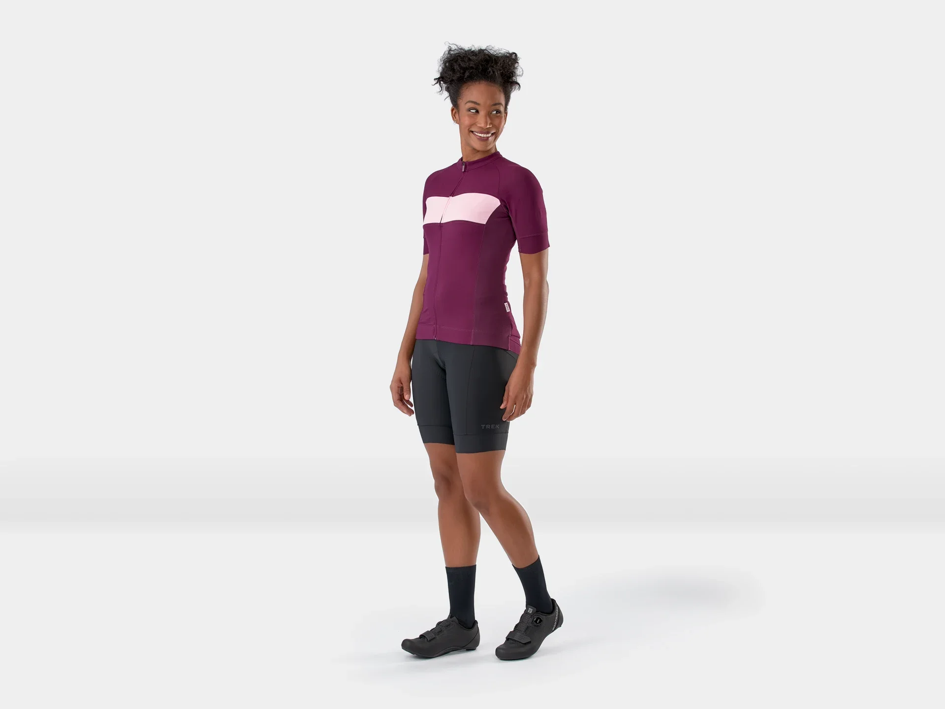 Trek Circuit Women's LTD Cycling Jersey - Mulberry/Blush - Image 5