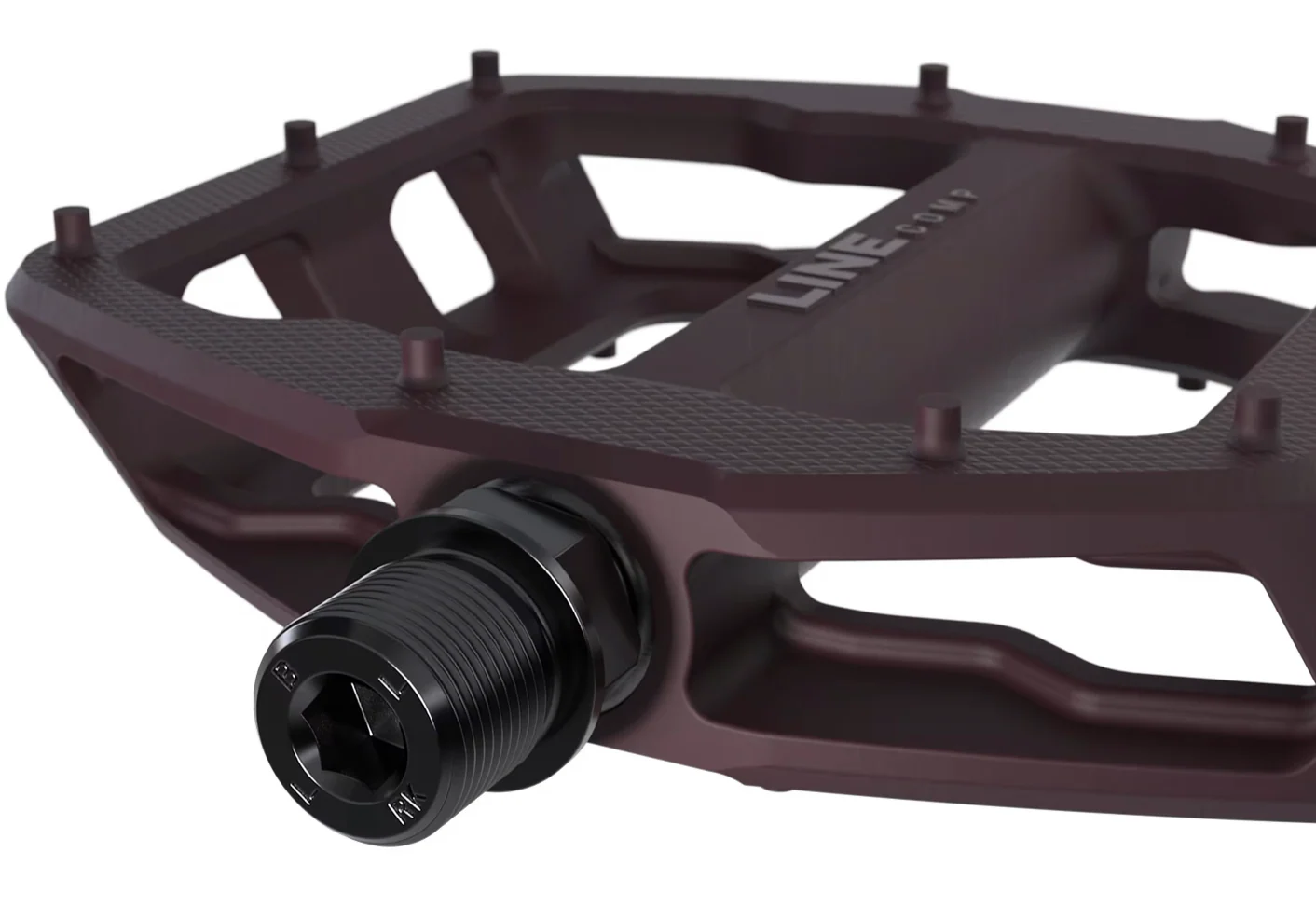 Trek Line Comp Flat Pedal Set- Mulberry - Image 3