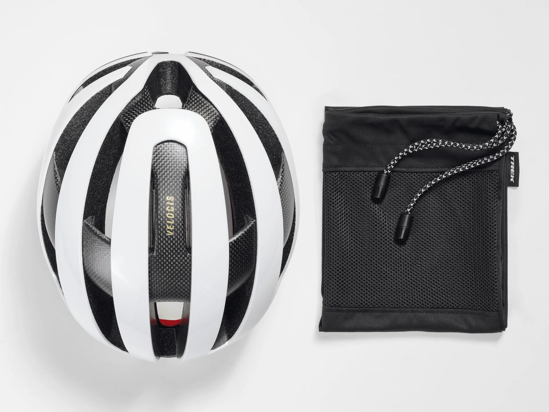 Trek Velocis Mips Road Bike Helmet - White - Image 6
